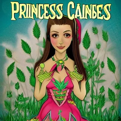 Prompt: princess of cannabis