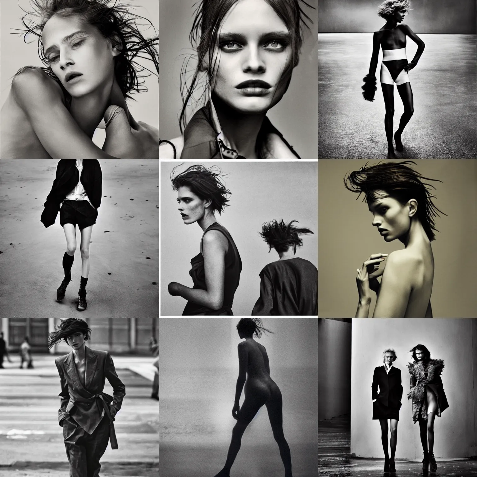 Prompt: artwork by peter lindbergh