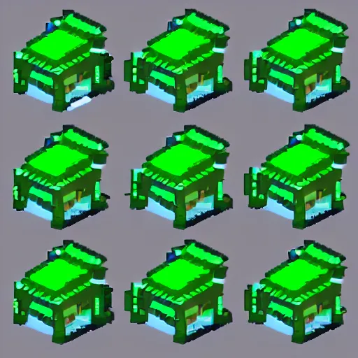 Image similar to isometric alien, 5x5 spritesheet