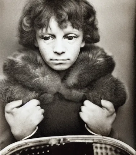 Image similar to high quality high detail photograph by by diane arbus, hd,