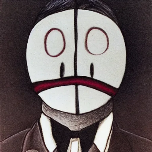 Image similar to the man with no face