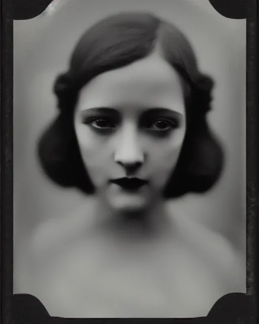 Image similar to [ [ [ [ tintype ] ] ] ] black and white dreamy young beautiful female artificial intelligence, metropolis, cinematic, rim light, bokeh, photo - realistic, elegant, high detail, 8 k, masterpiece, photo taken in 1 9 3 0