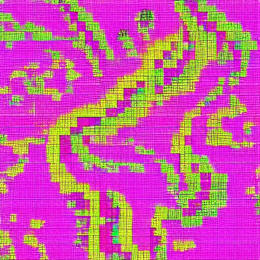 Prompt: Mandelbrot Fractal. Vaporwave. Cross stitch. 8k resolution