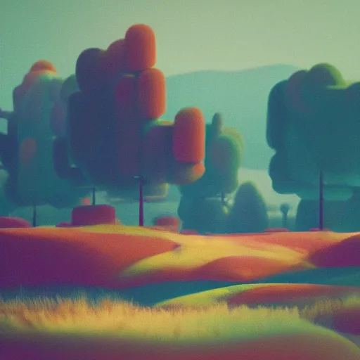 Prompt: abstract landscape painting at 08:00 by james jean and David Schnell, rendering, redshift, octane