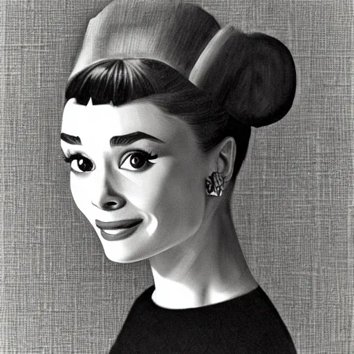 Prompt: audrey hepburn art by gentile bellini