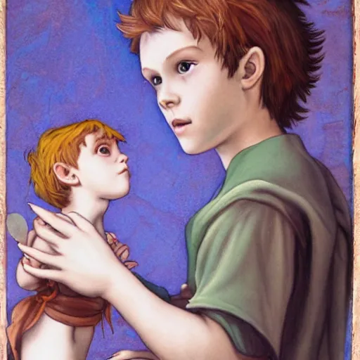 Prompt: Peter pan by LeonardoDaVinci