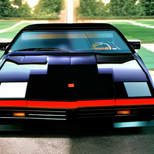 Prompt: kitt from knight rider