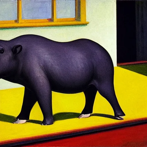 Image similar to Tapir by Edward hopper