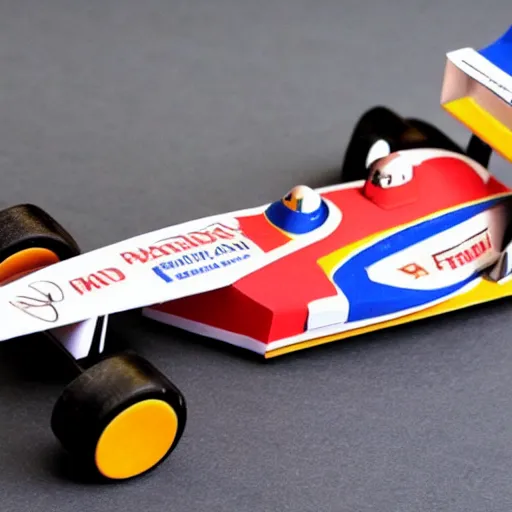 Image similar to formula one car made from popsicle stick