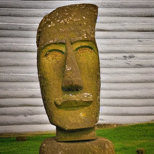 Gigachad as an Easter Island head Stable Diffusion - PromptHero