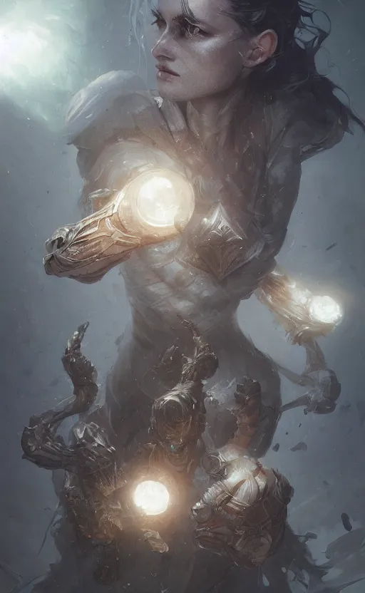 Image similar to small crystal with white pulsing light, front energy game card, drark, marvel comics, dark, intricate, highly detailed, smooth, artstation, digital illustration by ruan jia and mandy jurgens and artgerm and wayne barlowe and greg rutkowski and zdislav beksinski