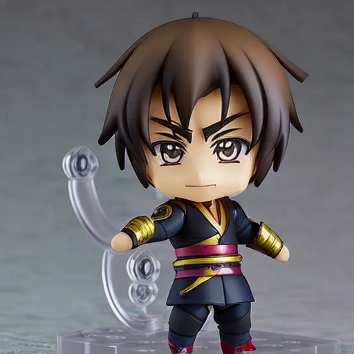 Image similar to an anime nendoroid of shang tsung, figurine, detailed product photo