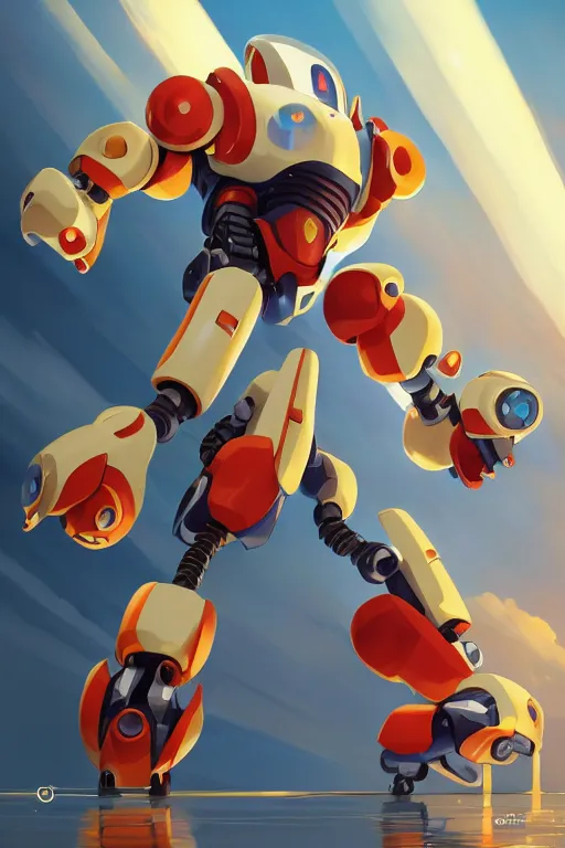 Image similar to metabots medabots medarotto medarot robot minimalist comics, behance hd by jesper ejsing, by rhads, makoto shinkai and lois van baarle, ilya kuvshinov, rossdraws global illumination ray tracing hdr radiating a glowing aura