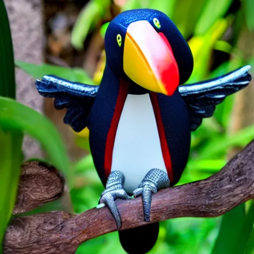 Prompt: funko pop of a toucan