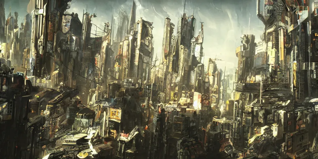 Image similar to Johnny silverhand in his prime, cyberpunk city, concept art, hd, intricate, painterly, explosions in the distance