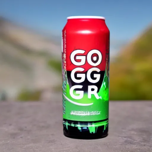 Prompt: goo gone energy drink can