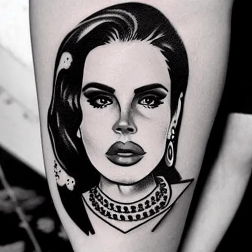 XXZXCUZX ME  Lana Del Rey tattoo fan