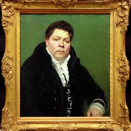 Prompt: george - wendt as an 1 8 th century nobleman, painted by john everett millais