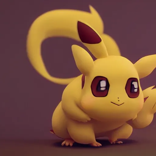 Image similar to pokemon raichu, style game square enix life, trending on artstation, painted by greg rutkowski, render naughty dog, octane render, detailed