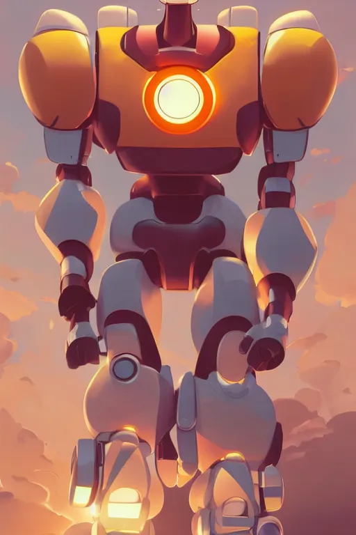 Image similar to metabots medabots medarotto medarot robot minimalist comics, behance hd by jesper ejsing, by rhads, makoto shinkai and lois van baarle, ilya kuvshinov, rossdraws global illumination ray tracing hdr radiating a glowing aura