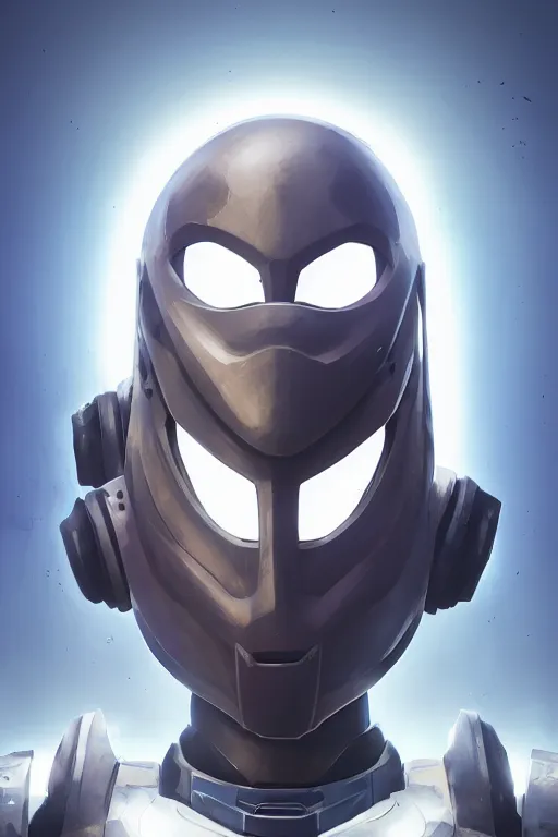 Image similar to epic mask helmet robot ninja portrait stylized as fornite style game design fanart by concept artist gervasio canda, behance hd by jesper ejsing, by rhads, makoto shinkai and lois van baarle, ilya kuvshinov, rossdraws global illumination radiating a glowing aura global illumination ray tracing hdr render in unreal engine 5