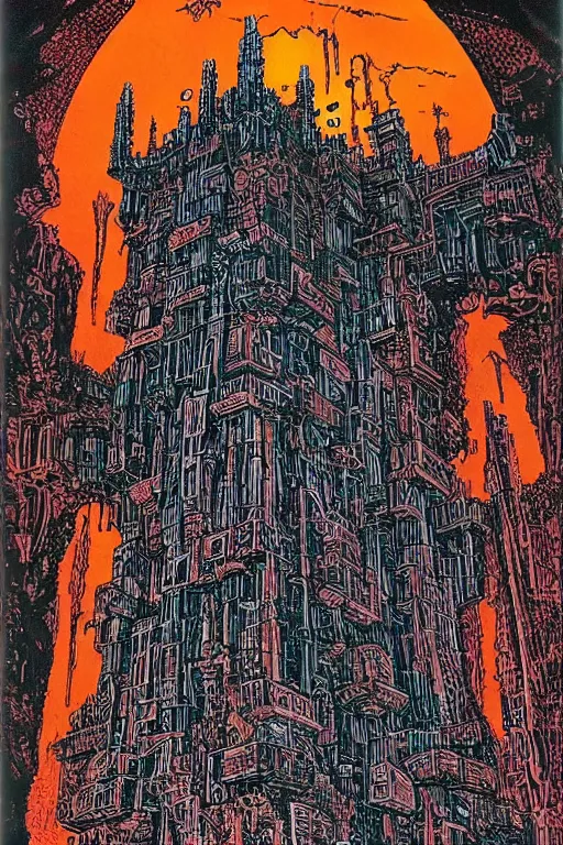 Image similar to castle by Philippe Druillet