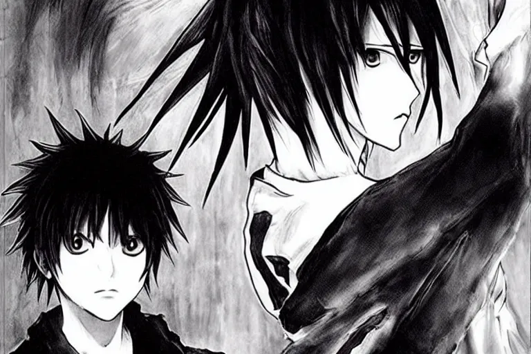 Prompt: l · lawliet, death note