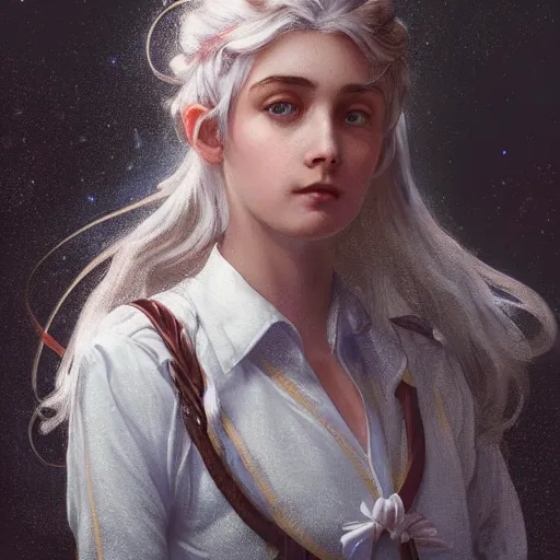 Image similar to epic portrait an woman wearing sailor uniform, digital painting, artstation, concept art, soft light, hdri, smooth, sharp focus, illustration, fantasy, intricate, elegant, highly detailed, D&D, matte painting, in the style of Greg Rutkowski and Alphonse Mucha and artemisia, 8k, highly detailed, jurgens, rutkowski, bouguereau, pastoral, rustic, georgic, detailed concept art, illustration, colorful pastel, painting, detail, ultra detailed, digital art, 4K,