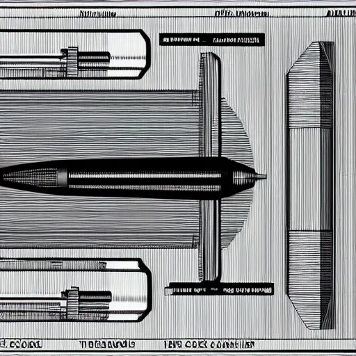 Image similar to schematic of a thermonuclear missile.