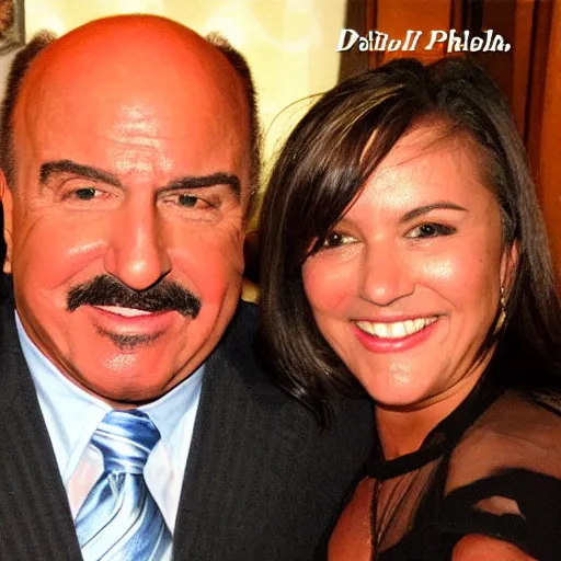 Image similar to dr phil takes you out on a date, olive garden, intimate, warm atmosphere, cheerful, loving
