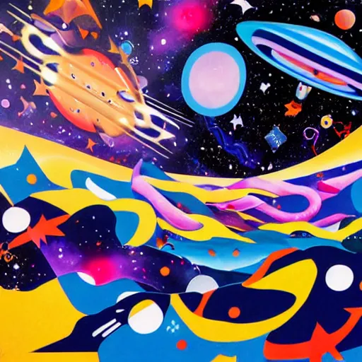 Prompt: Liminal space in outer space by Tomokazu Matsuyama
