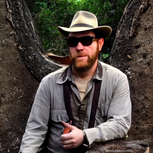 Image similar to Dan Ryckert as Indiana Jones