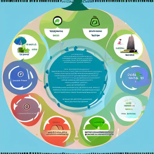 Image similar to petri net ecosystem network, infography