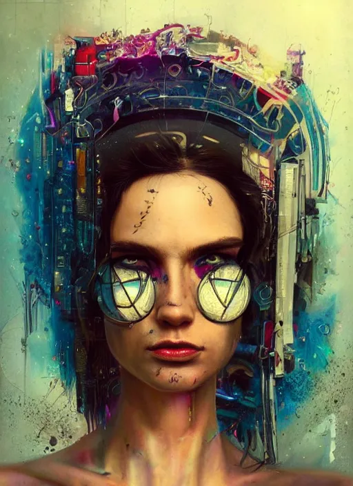 Image similar to beautiful portrait of Lofi cyberpunk jaydayoungan, by Tristan Eaton, Stanley Artgermm, Tom Bagshaw, Greg Rutkowski, Carne Griffiths. trending on DeviantArt, face enhance, hyper detailed, trending on Artstation, 8k, masterpiece, graffiti paint, fine detail, full of color, intricate detail, golden ratio illustration