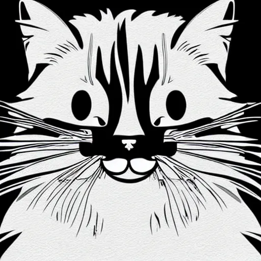 Image similar to Kawaii Cat, vector illustration, high resolution, best selling.