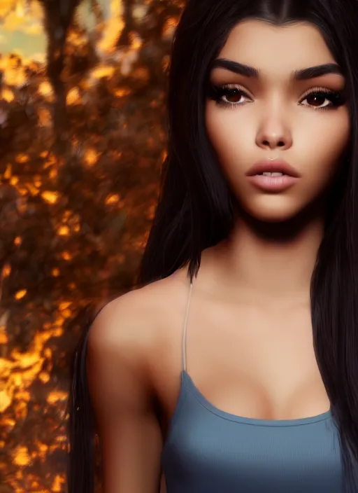 Image similar to Madison Beer as a video game character, digital art, unreal engine, unreal engine render, blender render, render, 4k, coherent