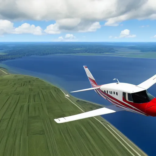 Image similar to microsoft flight simulator 2 0 2 2, gameplay screenshot, 4 k