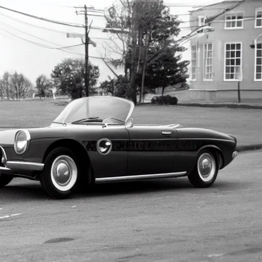 Image similar to Tesla car in 1960