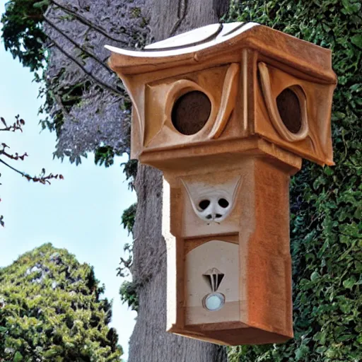 Image similar to bat box designed by Gaudi