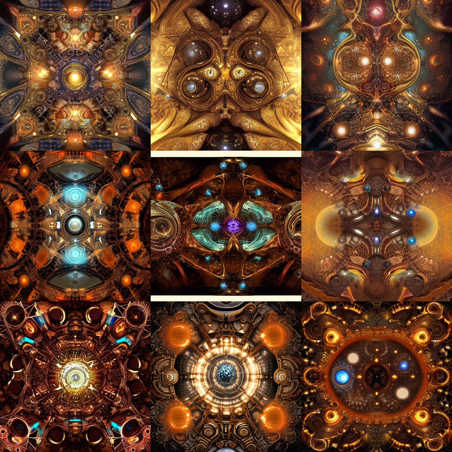 Prompt: cosmic steampunk fractal, hyper detailed, digital art, trending in artstation, cinematic lighting