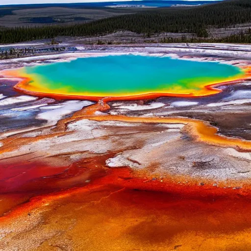 Image similar to Dover Castle in the Grand Prismatic Spring, Yellowstone