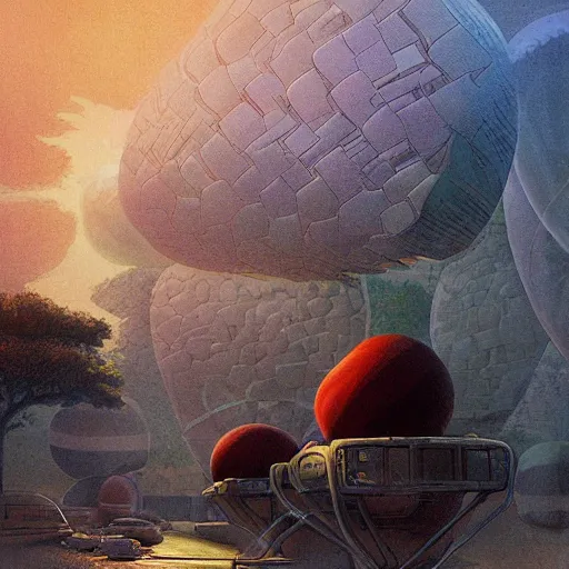 Prompt: melons conquer earth, salman toor, atmospheric effect, cinematic light