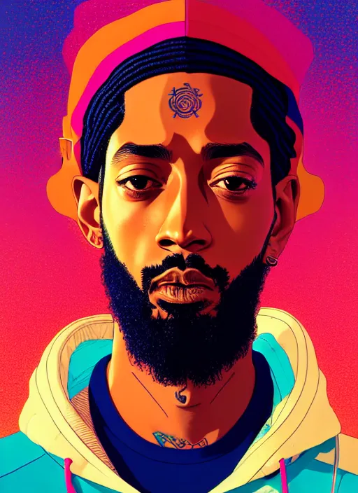 portrait of nipsey hussle, epic, anime, artstation | Stable Diffusion ...