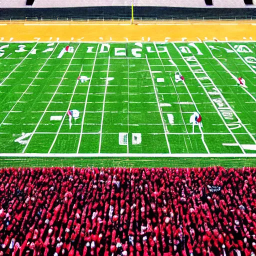 Image similar to football field filled with football players