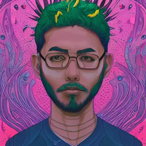 Prompt: A new dawn from the darkness, male portrait, mental health, psychology, Concept Art, Detailed, a masterpiece by Jeremiah Ketner