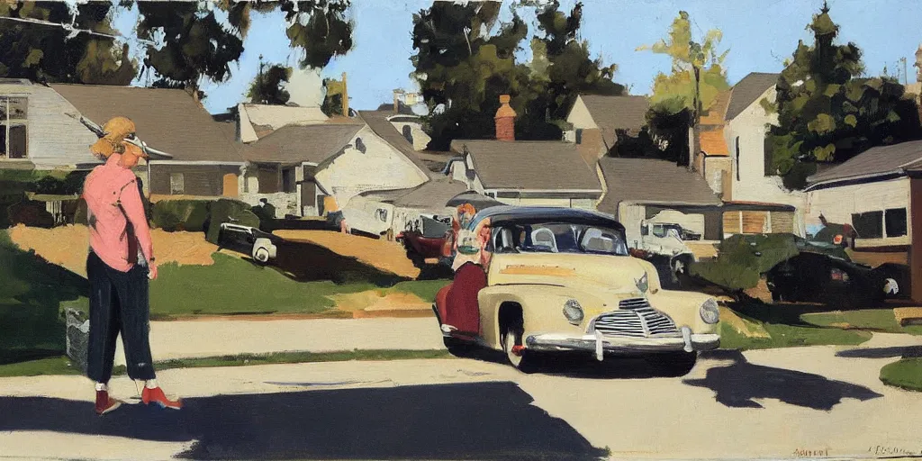 Image similar to us suburbs ben aronson 1950