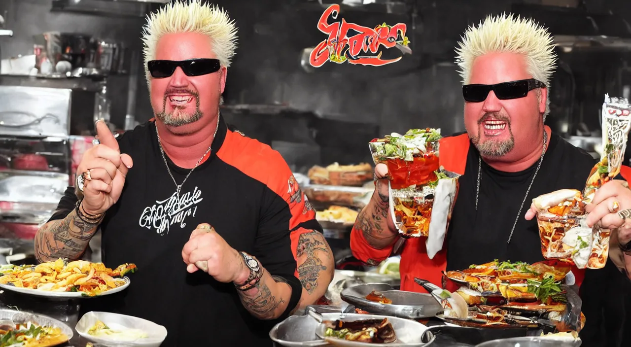 Prompt: guy fieri's salo