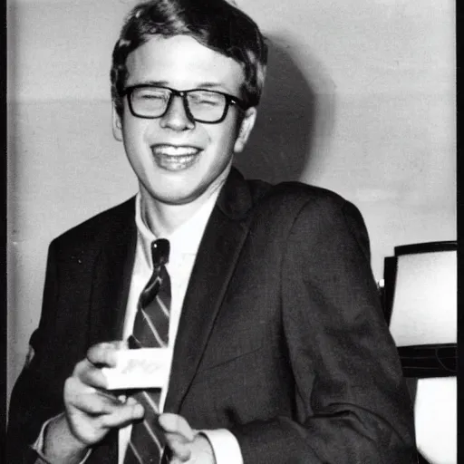 Prompt: Bernie Sanders when he was a teen