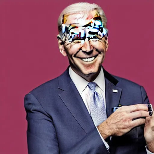 Prompt: president joe biden shooting lasers out of his nipples, digital photography, 8 k