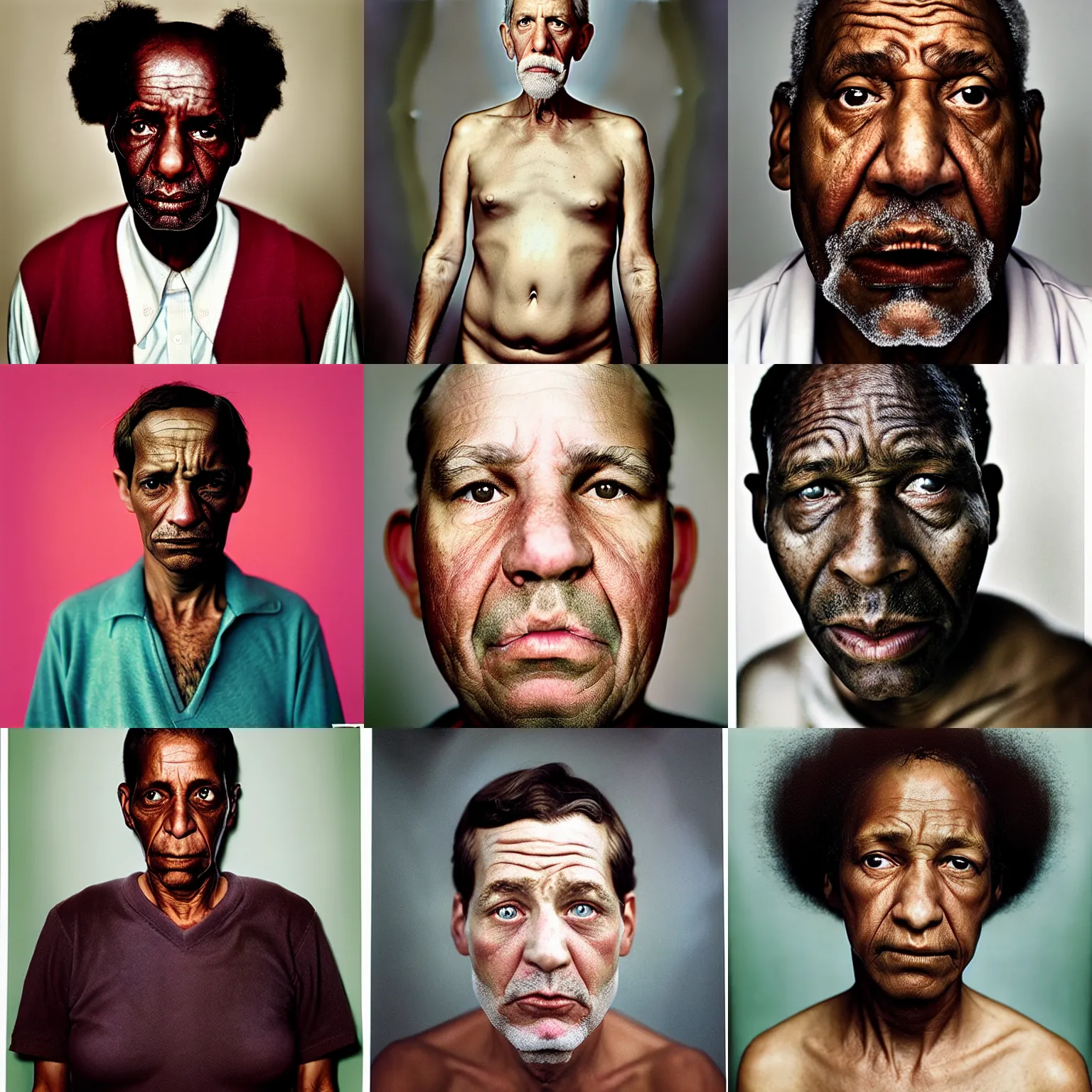 Prompt: portrait of an adult by martin schoeller